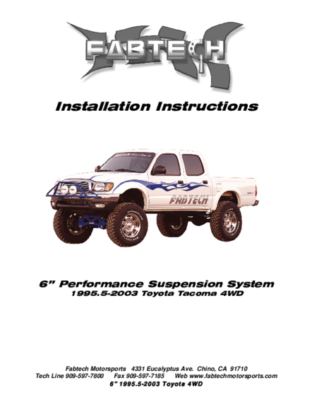 Installation Manual